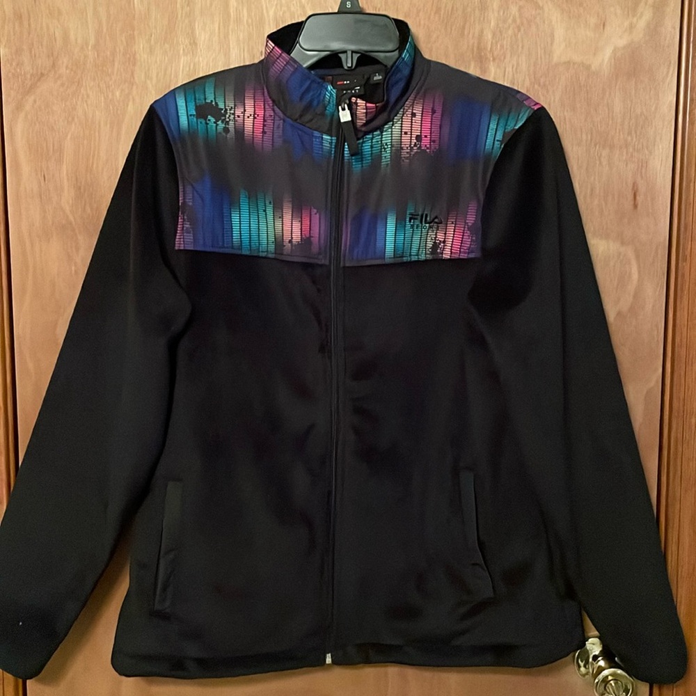 Light weight unlined zip front jacket with front outside and inside pockets